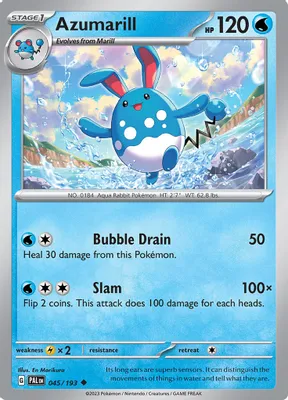 Azumarill from SV02: Paldea Evolved