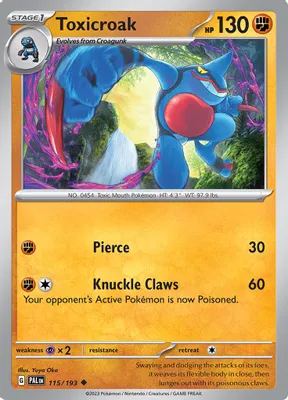 Toxicroak from SV02: Paldea Evolved