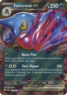Toxicroak ex - 131/198 from SV01: Scarlet & Violet Base Set