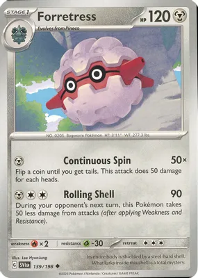 Forretress from SV01: Scarlet & Violet Base Set