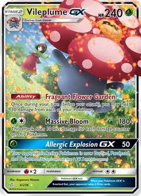 Vileplume GX from SM - Cosmic Eclipse
