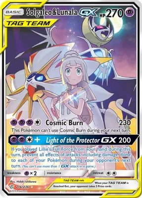 Solgaleo & Lunala GX (Full Art) from SM - Cosmic Eclipse