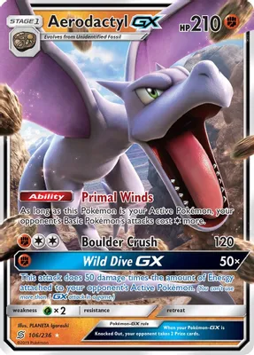 Aerodactyl GX from SM - Unified Minds