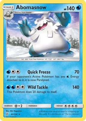 Abomasnow from SM - Unified Minds