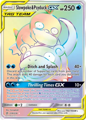 Slowpoke & Psyduck GX (Secret) from SM - Unified Minds
