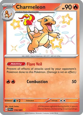 Charmeleon - 110/091 from SV: Paldean Fates
