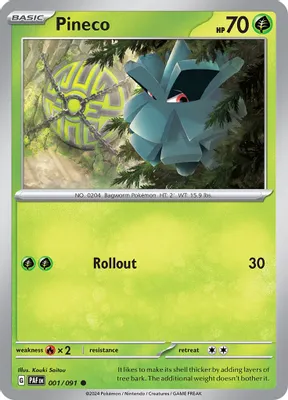 Pineco - 001/091 from SV: Paldean Fates
