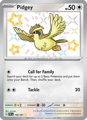 Pidgey from SV: Paldean Fates