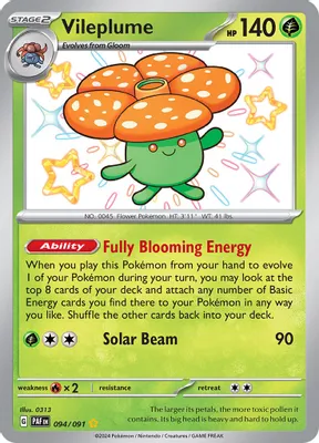 Vileplume from SV: Paldean Fates