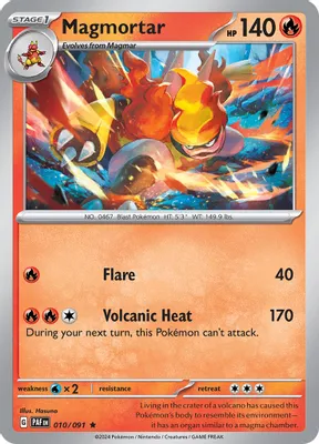 Magmortar from SV: Paldean Fates