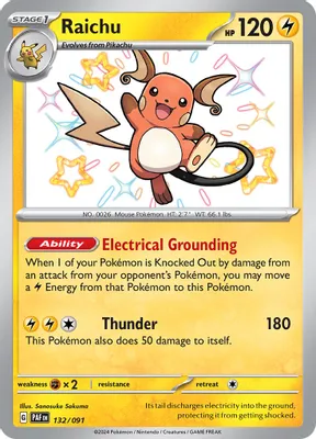 Raichu - 132/091 from SV: Paldean Fates