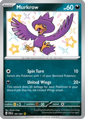 Murkrow from SV: Paldean Fates