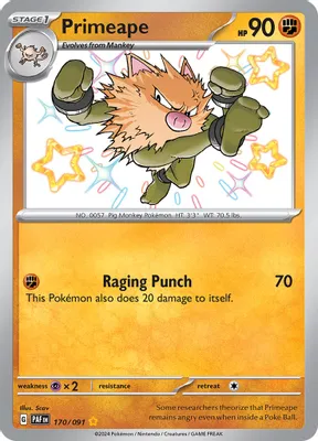 Primeape - 170/091 from SV: Paldean Fates