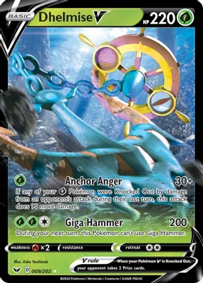 Dhelmise V from SWSH01: Sword & Shield Base Set
