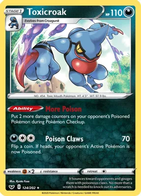 Toxicroak from SWSH01: Sword & Shield Base Set