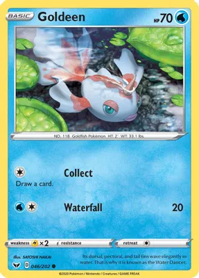 Goldeen (046) from SWSH01: Sword & Shield Base Set