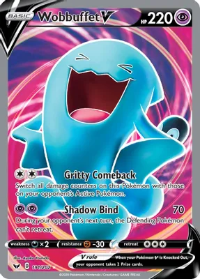 Wobbuffet V (Full Art) from SWSH01: Sword & Shield Base Set