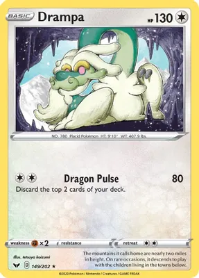 Drampa from SWSH01: Sword & Shield Base Set