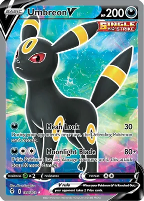 Umbreon V (Full Art) from SWSH07: Evolving Skies