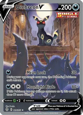 Umbreon V (Alternate Full Art) from SWSH07: Evolving Skies