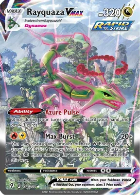 Rayquaza VMAX (Alternate Art Secret) from SWSH07: Evolving Skies