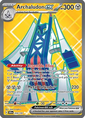 Archaludon ex - 224/191 from SV08: Surging Sparks