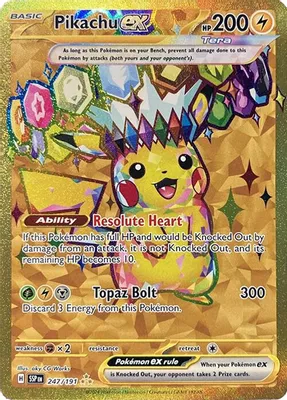 Pikachu ex - 247/191 from SV08: Surging Sparks