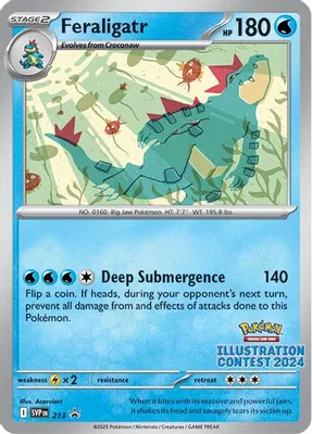 Feraligatr - 213 (Illustration Contest 2024) from SV: Scarlet & Violet Promo Cards