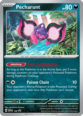 Pecharunt - 149 from SV: Scarlet & Violet Promo Cards