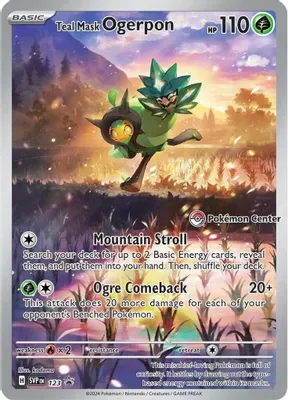 Teal Mask Ogerpon - 123 (Pokemon Center Exclusive) from SV: Scarlet & Violet Promo Cards
