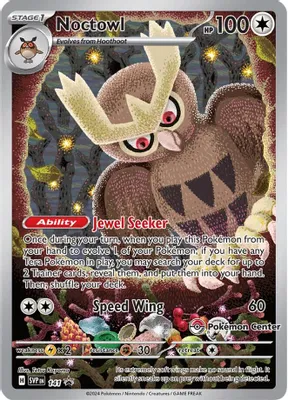 Noctowl - 141 (Pokemon Center Exclusive) from SV: Scarlet & Violet Promo Cards