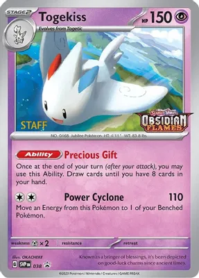 Togekiss - 038 (Prerelease) [Staff] from SV: Scarlet & Violet Promo Cards