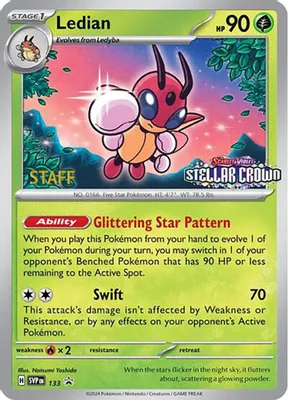 Ledian - 133 (Prerelease) [Staff] from SV: Scarlet & Violet Promo Cards