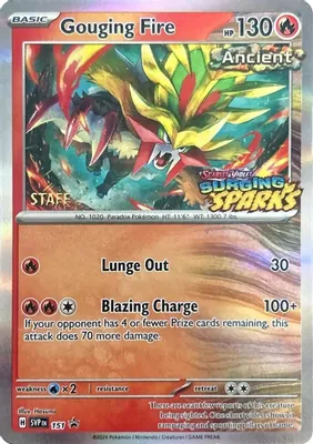 Gouging Fire - 151 (Staff) from SV: Scarlet & Violet Promo Cards
