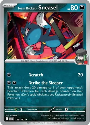 Team Rocket's Sneasel from SV10: Destined Rivals