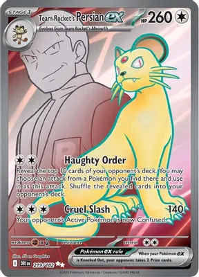 Team Rocket's Persian ex - 219/182 from SV10: Destined Rivals