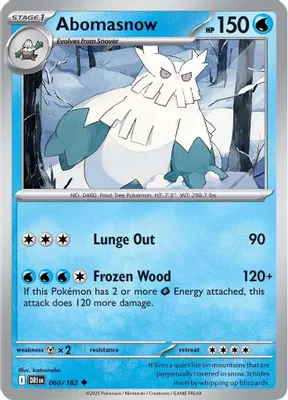 Abomasnow from SV10: Destined Rivals