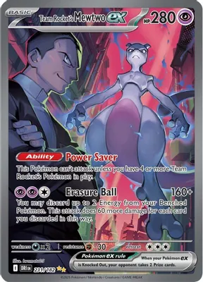 Team Rocket's Mewtwo ex - 231/182 from SV10: Destined Rivals