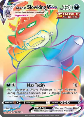 Galarian Slowking VMAX (Secret) from SWSH06: Chilling Reign