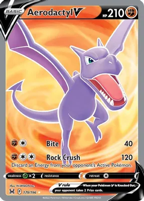 Aerodactyl V (Full Art) from SWSH11: Lost Origin