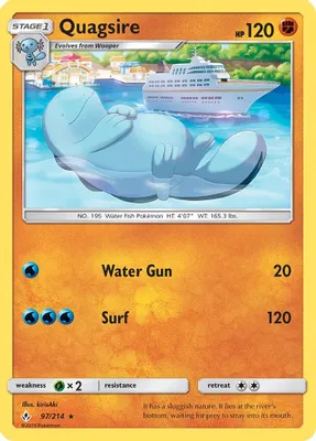 Quagsire from SM - Unbroken Bonds