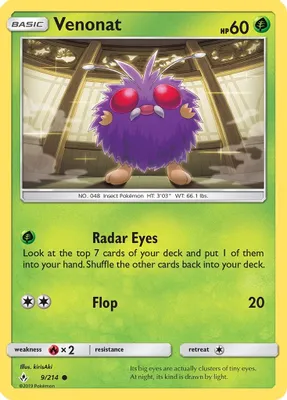 Venonat (9) from SM - Unbroken Bonds