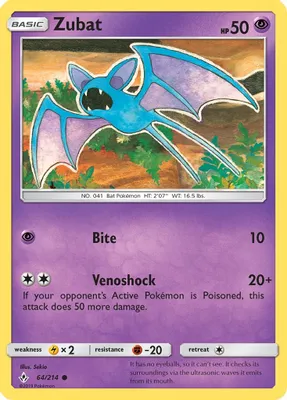Zubat from SM - Unbroken Bonds
