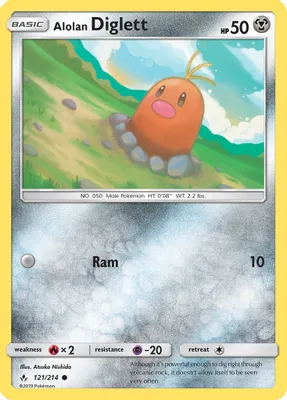 Alolan Diglett from SM - Unbroken Bonds