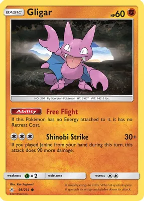 Gligar from SM - Unbroken Bonds