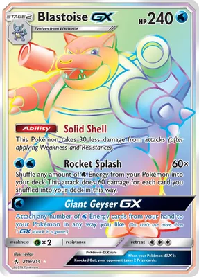 Blastoise GX (Secret) from SM - Unbroken Bonds