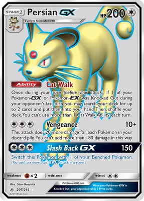 Persian GX (Full Art) from SM - Unbroken Bonds
