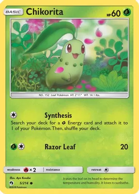 Chikorita (5) from SM - Lost Thunder