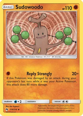 Sudowoodo from SM - Lost Thunder