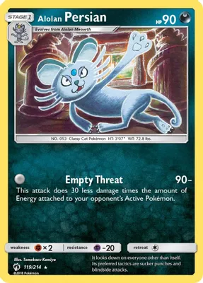 Alolan Persian from SM - Lost Thunder